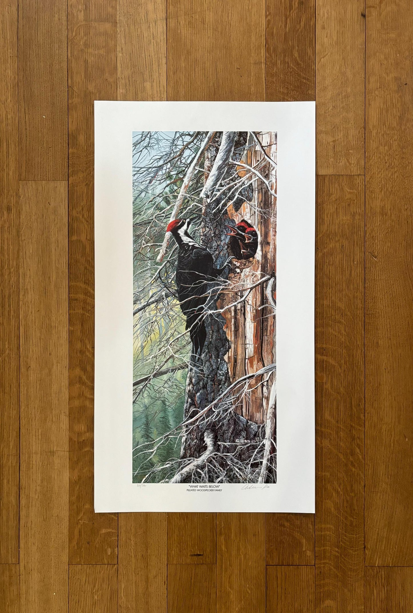 What Waits Below original art poster - 15.0"×28.0" (38×71cm)