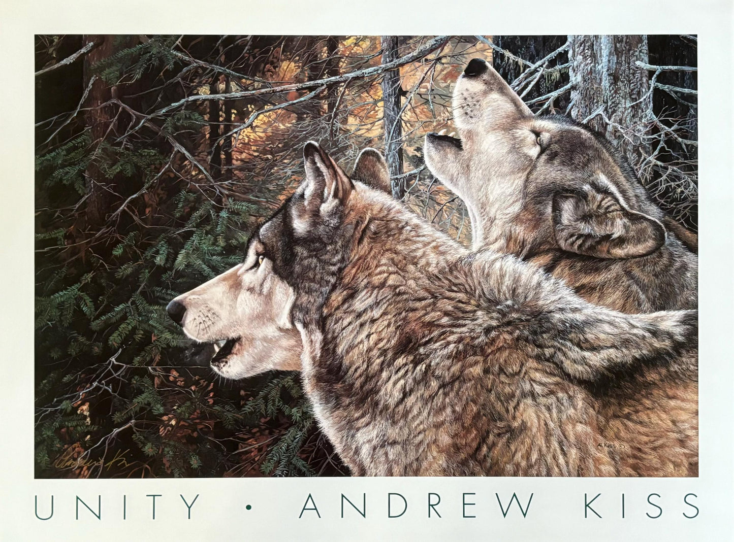 Andrew Kiss original art poster - 29.9"×22.4" (76×57cm)