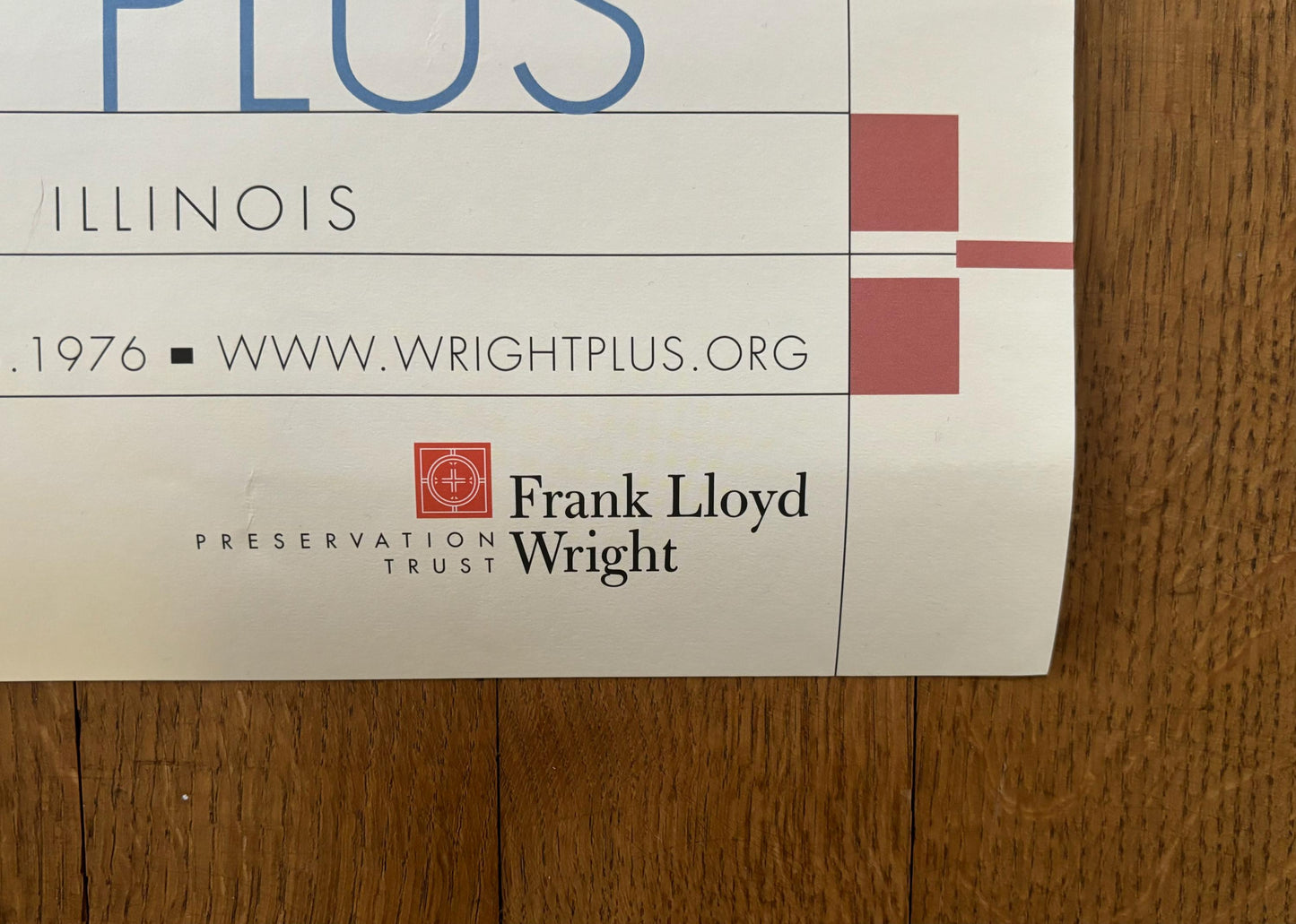 Wright Plus original art poster - 17.9"×24.0" (45.5×61cm)