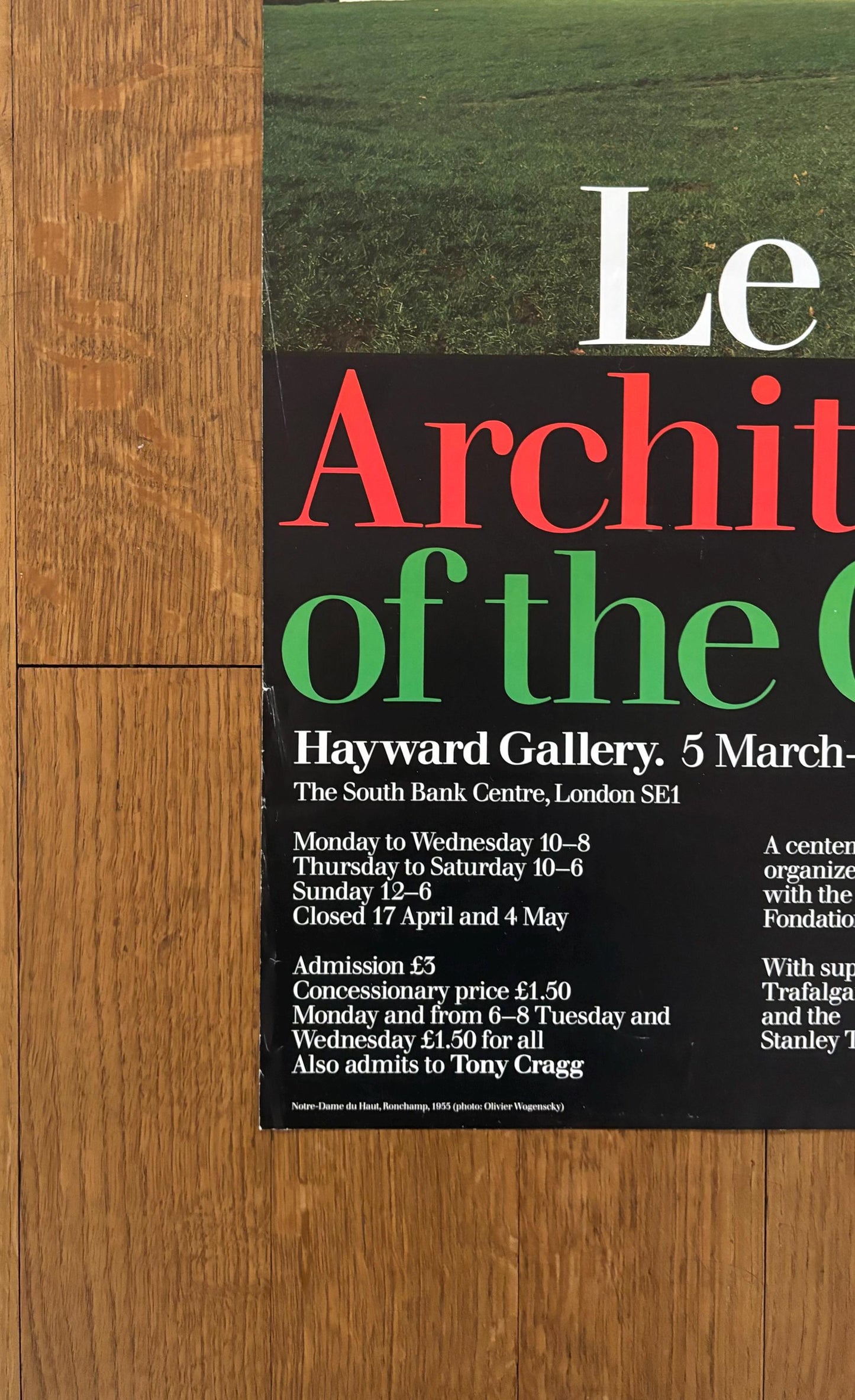 Le Corbusier original art poster - 20.1"×29.9" (51×76cm)