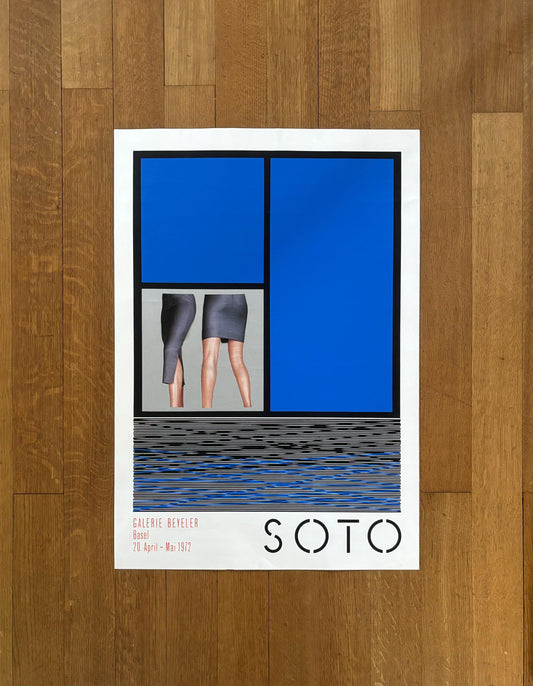 Jesús Rafael Soto original art poster - 20.1"×28.7" (51×73cm)