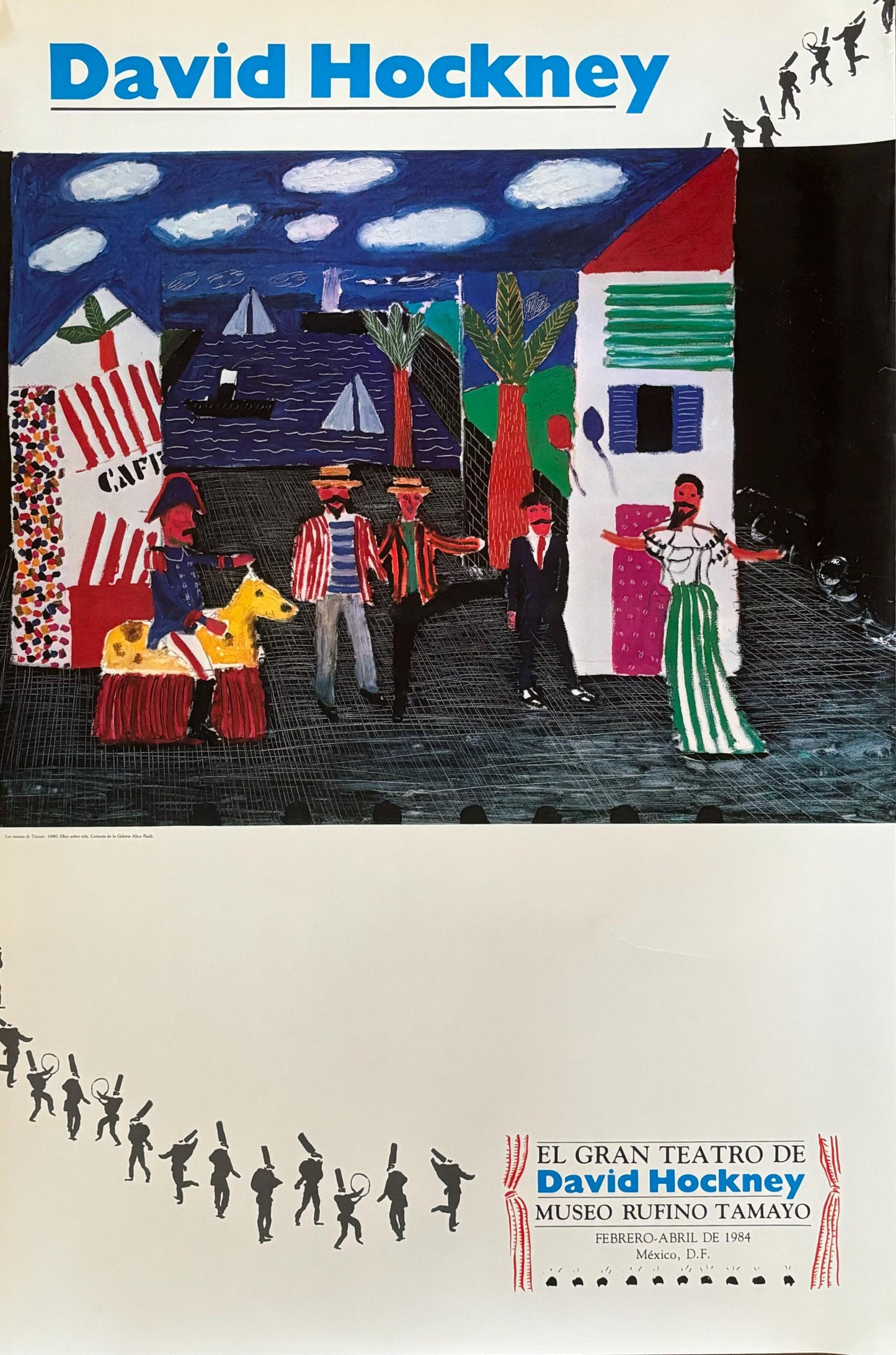 David Hockney original art poster - 23.6"×35.2" (60×89.5cm)