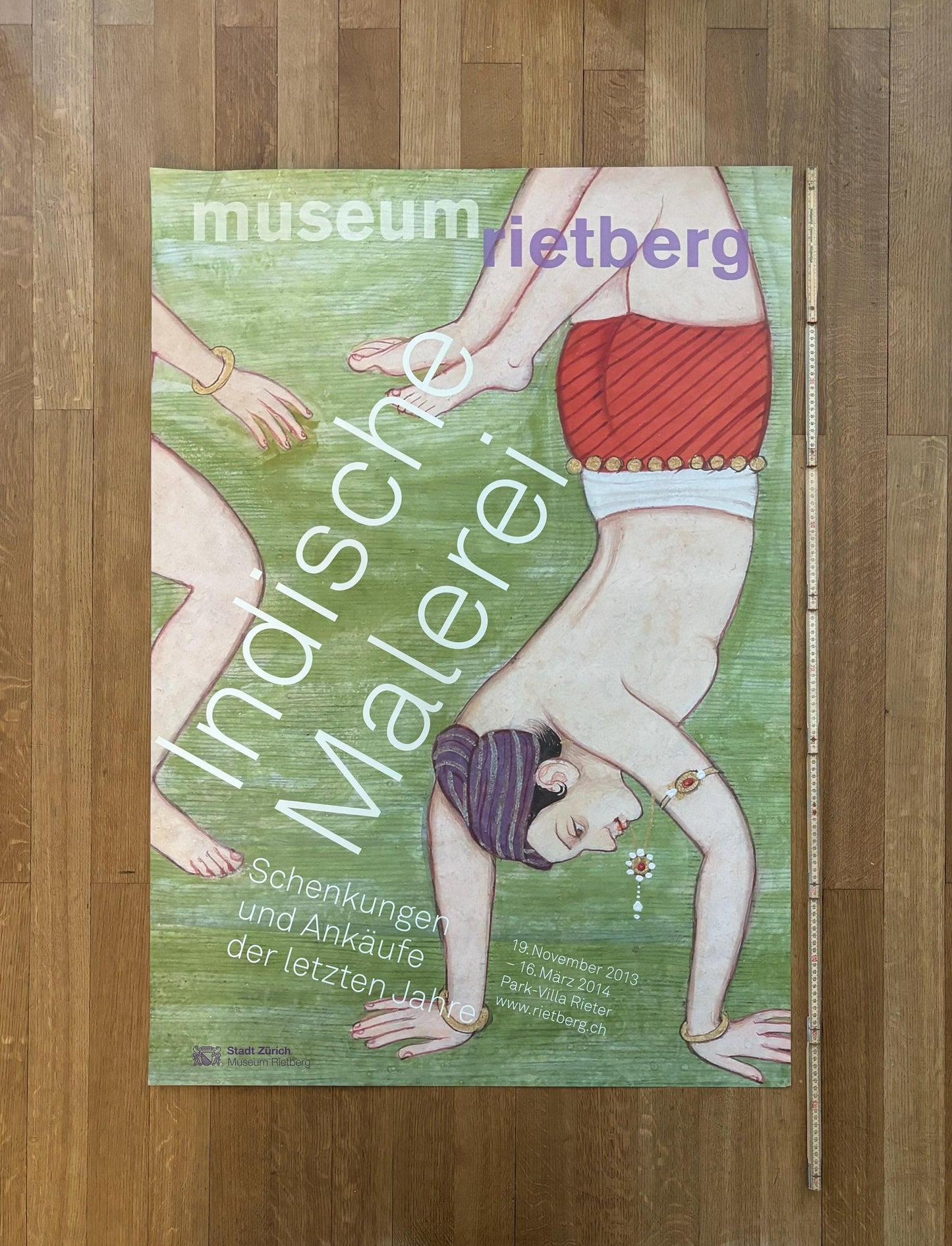 Indian art exhibition poster - 35.4"×50.4" (90×128cm)
