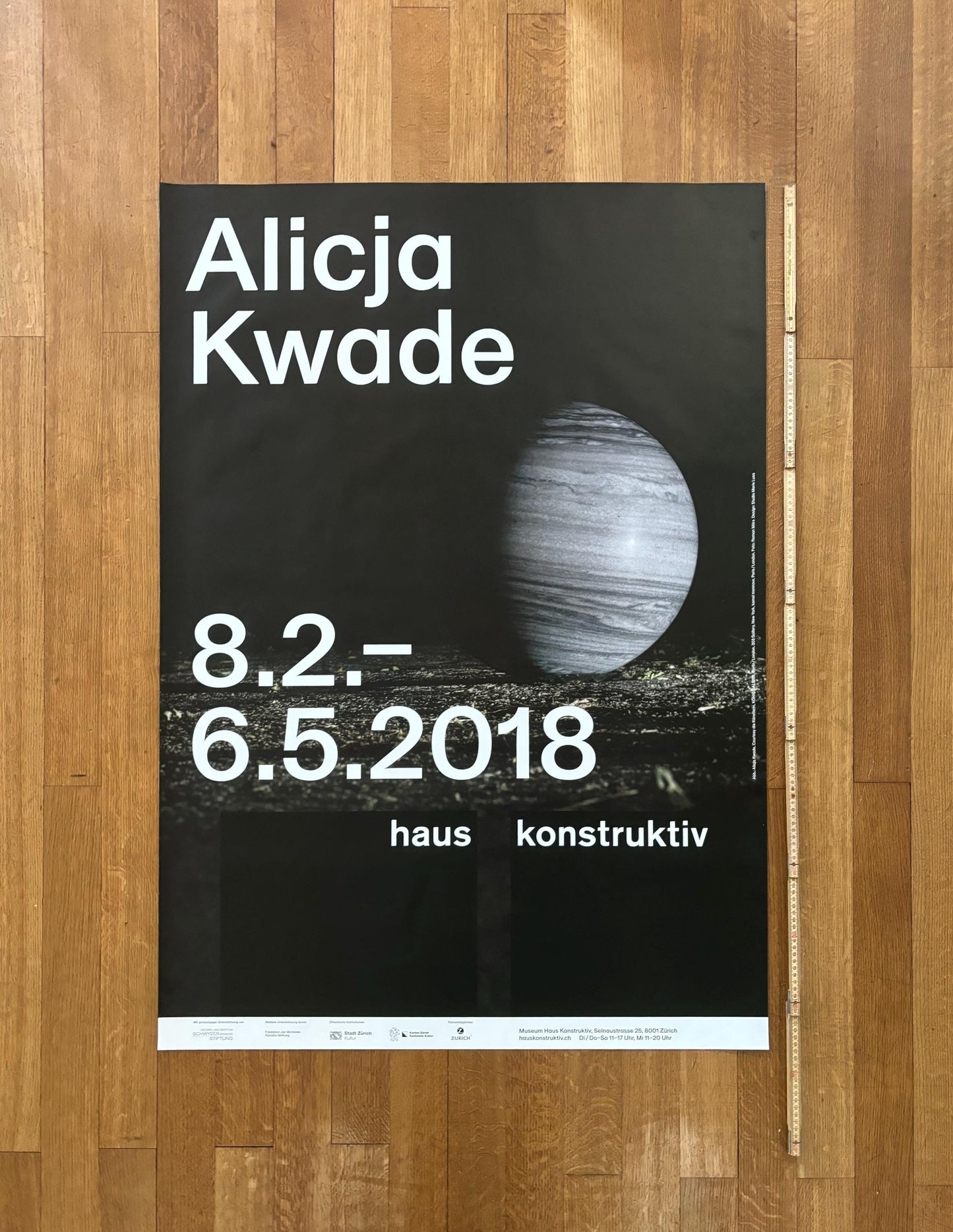 Alicja Kwade original photography poster - 35.4"×50.2" (90×127.5cm)