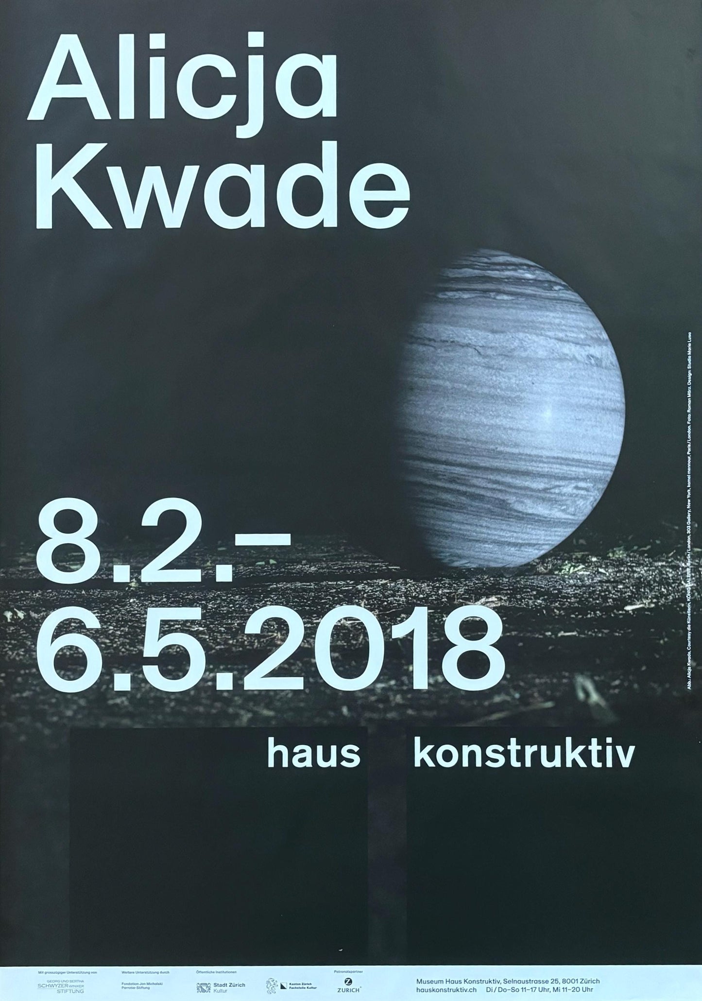 Alicja Kwade original photography poster - 35.4"×50.2" (90×127.5cm)
