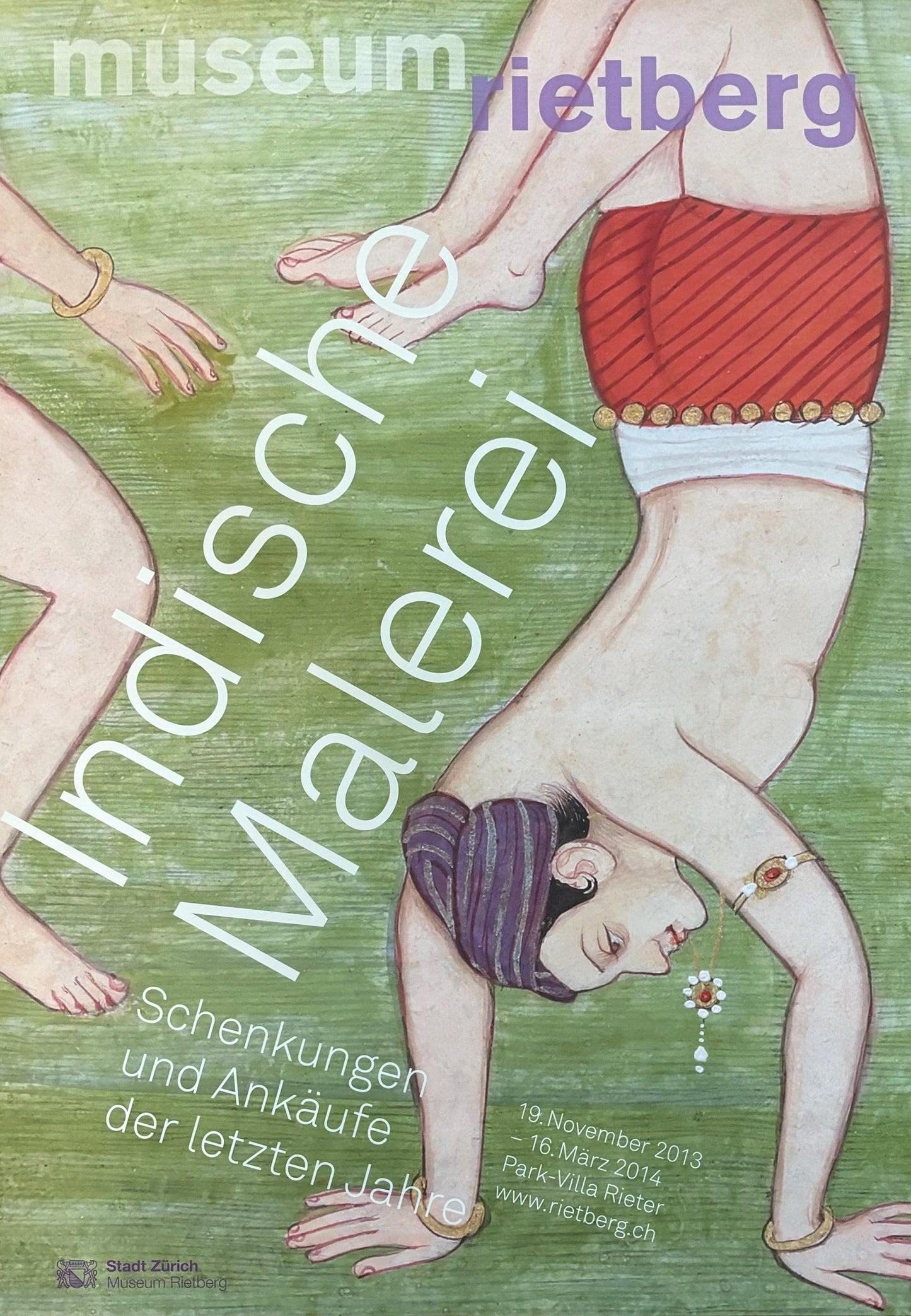 Indian art exhibition poster - 35.4"×50.4" (90×128cm)