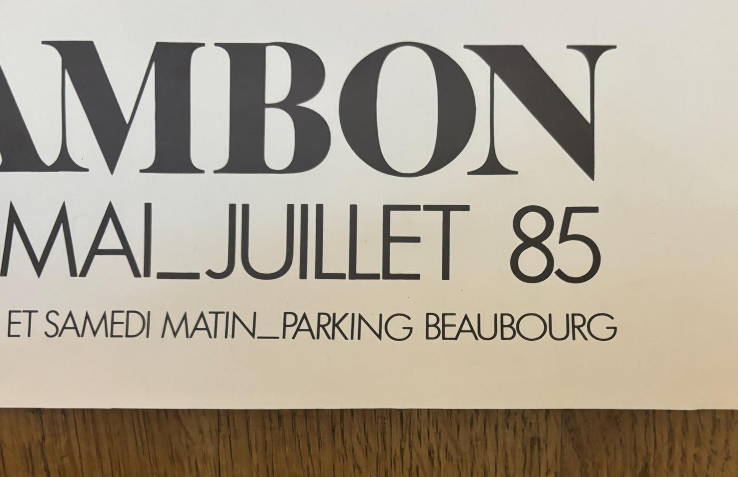 Emile Chambon original art exhibition poster - 18.9"×28.1" (48×71.5cm)