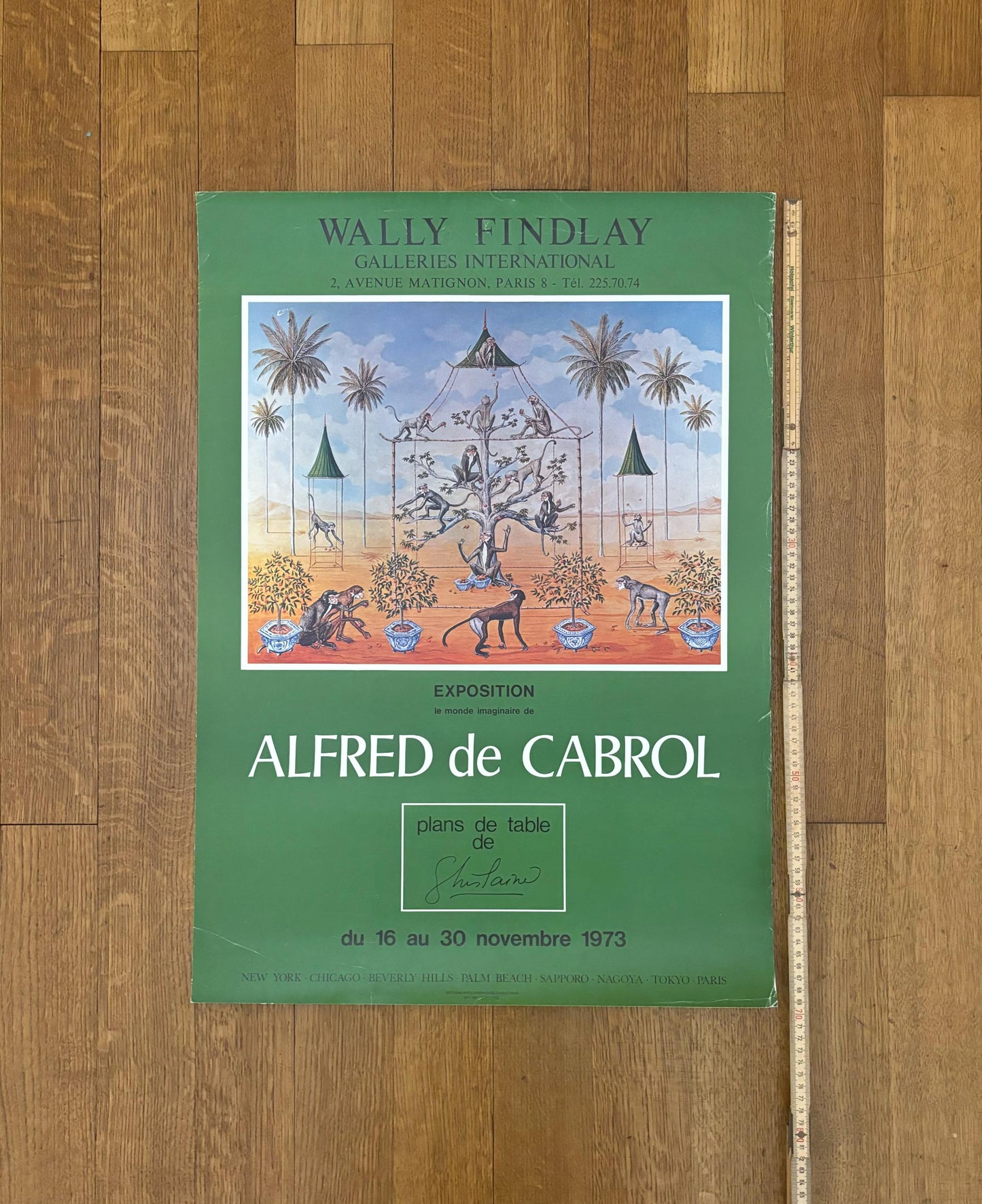Alfred de Cabrol original art exhibition poster - 19.7"×27.6" (50×70cm)
