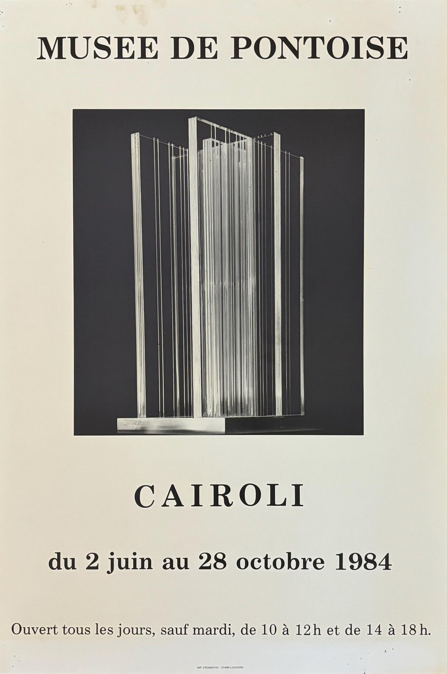Carlos Cairoli original art exhibition poster - 16.1"×24.2" (41×61.5cm)