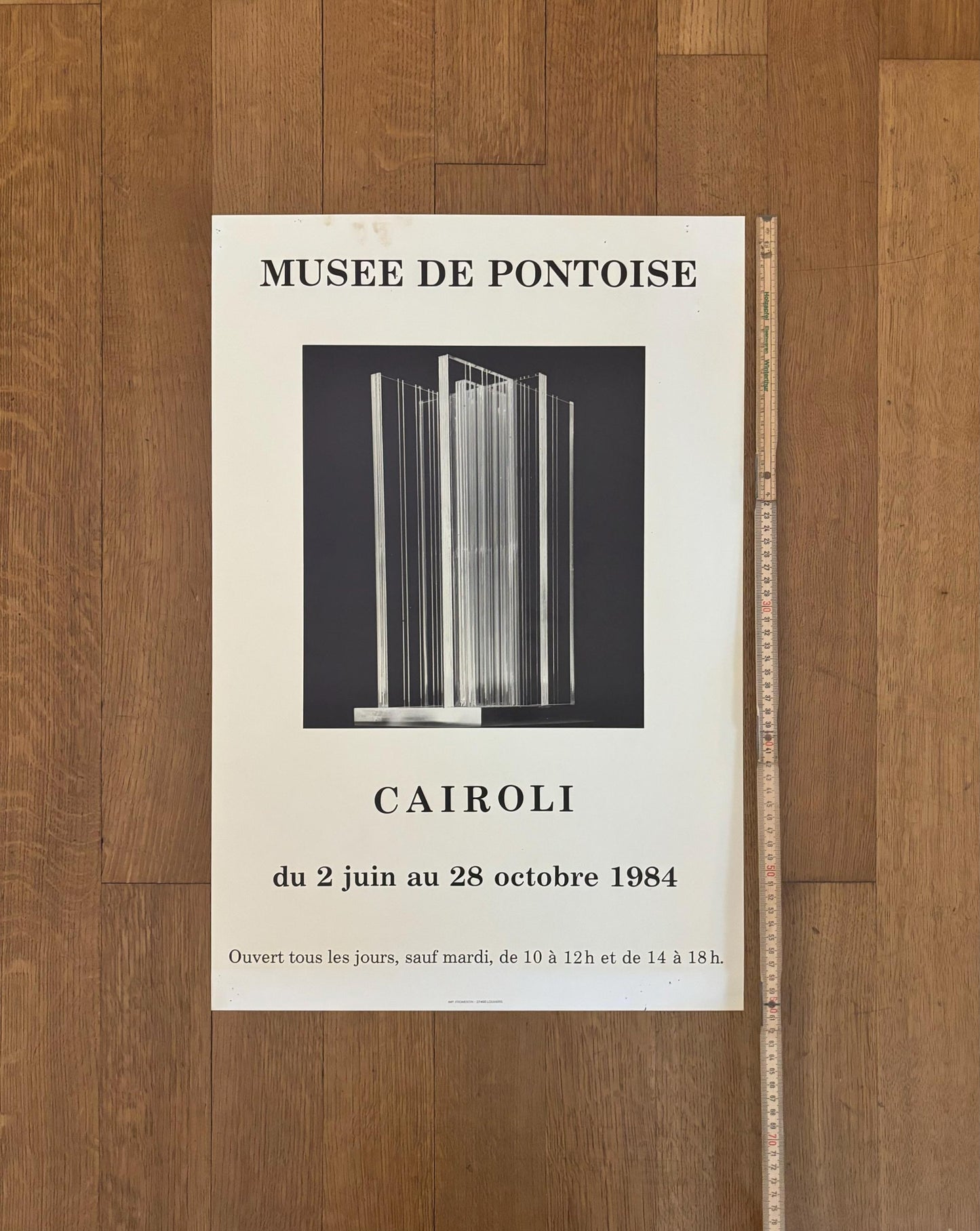 Carlos Cairoli original art exhibition poster - 16.1"×24.2" (41×61.5cm)