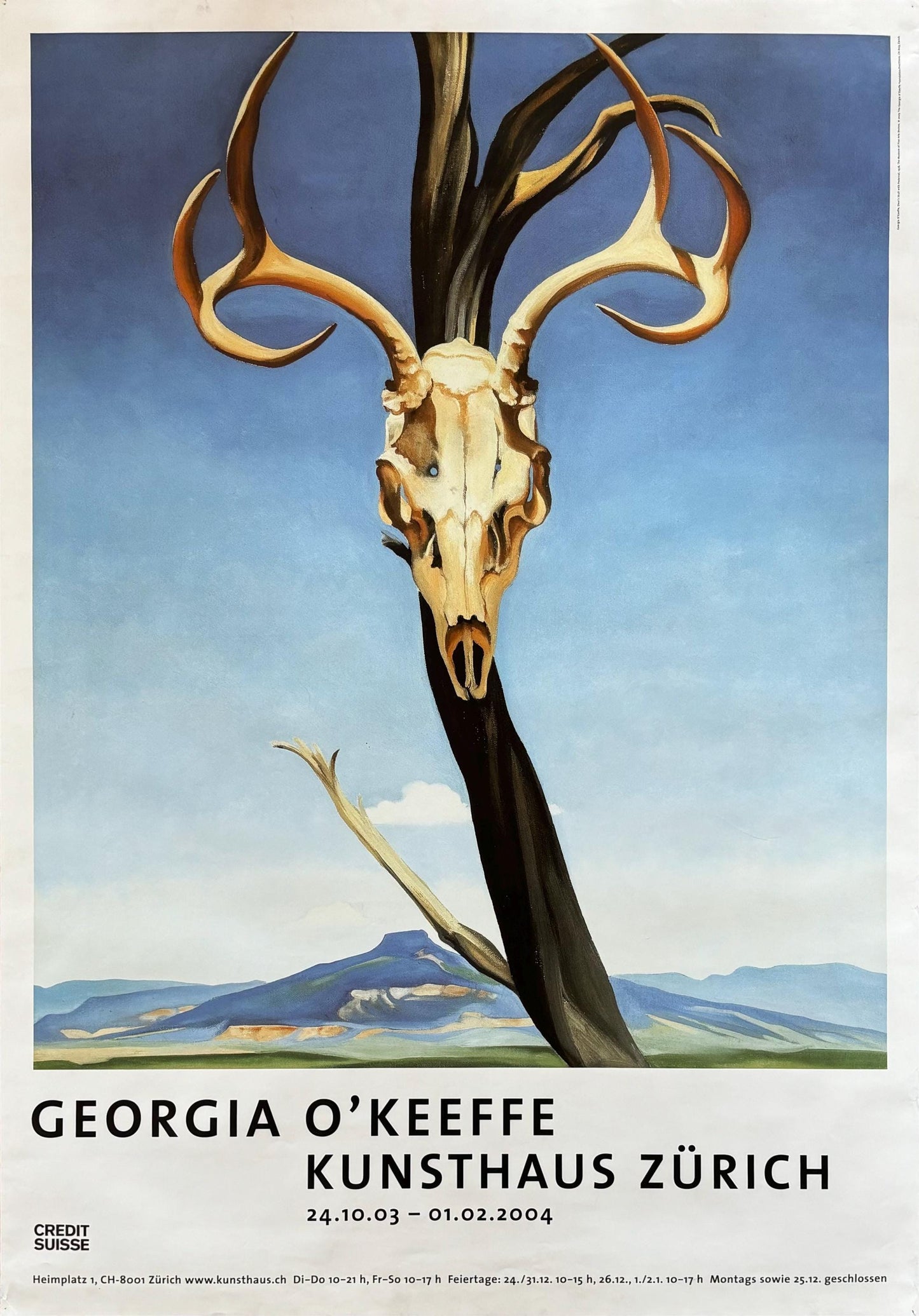 Georgia O'Keeffe original art poster - 35.2"×50.4" (89.5×128cm)