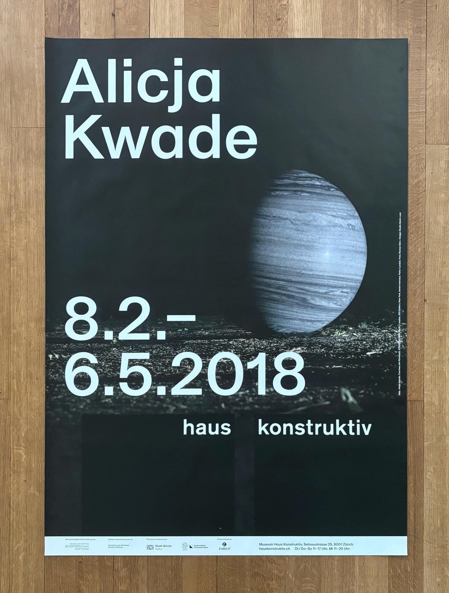 Alicja Kwade original photography poster - 35.4"×50.2" (90×127.5cm)