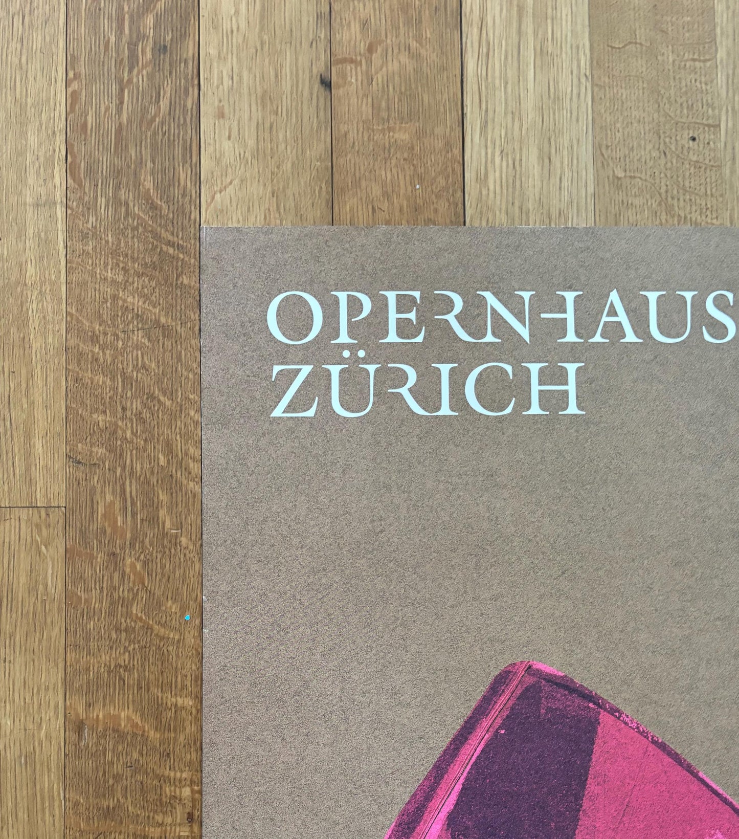 Opernhaus Zürich original art poster - 35.4"×50.4" (90×128cm)
