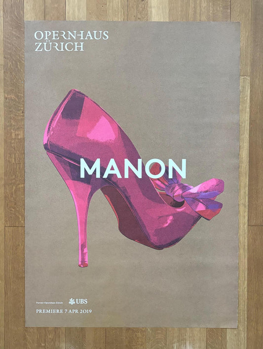 Opernhaus Zürich original art poster - 35.4"×50.4" (90×128cm)