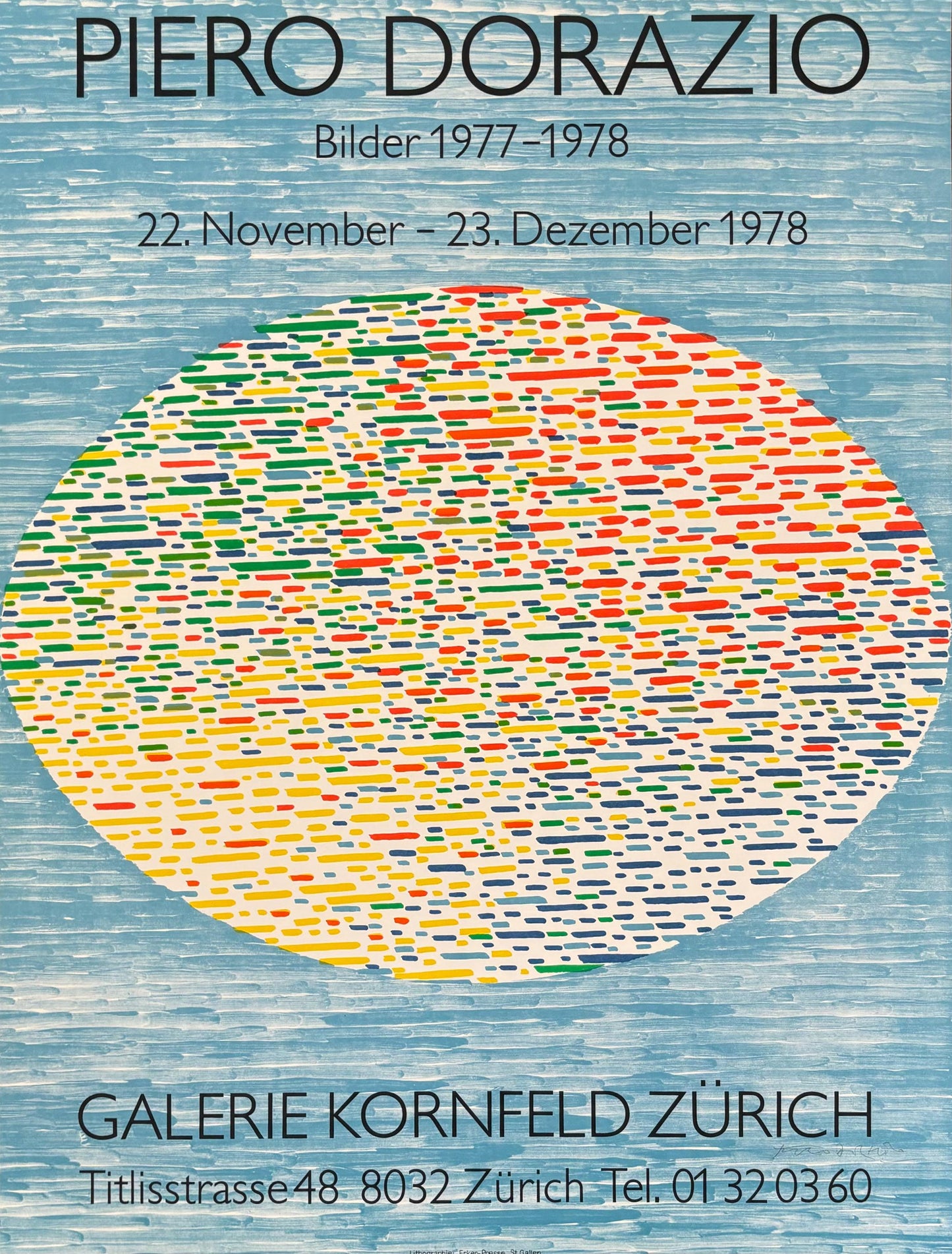 Piero Dorazio original art poster - 32.7"×24.6" (83×62.5cm)