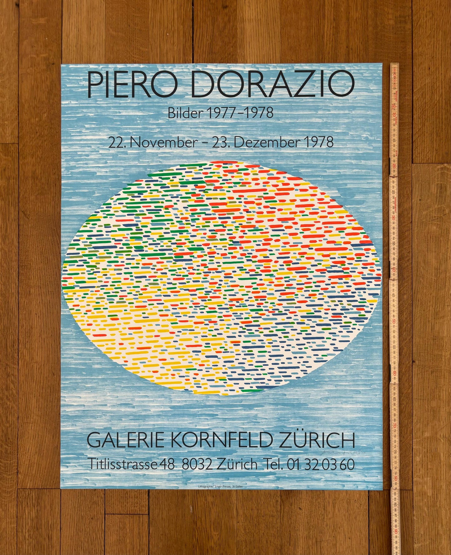 Piero Dorazio original art poster - 32.7"×24.6" (83×62.5cm)