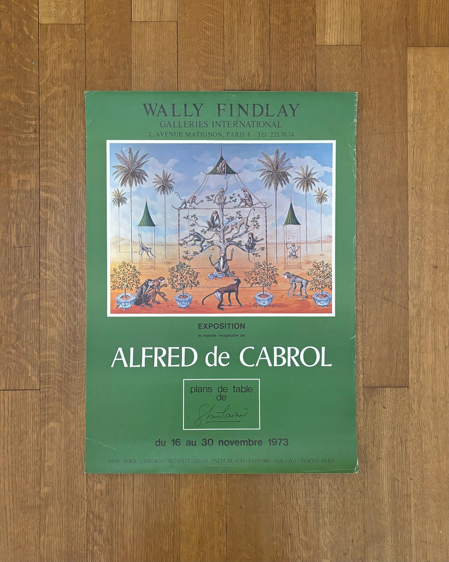 Alfred de Cabrol original art exhibition poster - 19.7"×27.6" (50×70cm)
