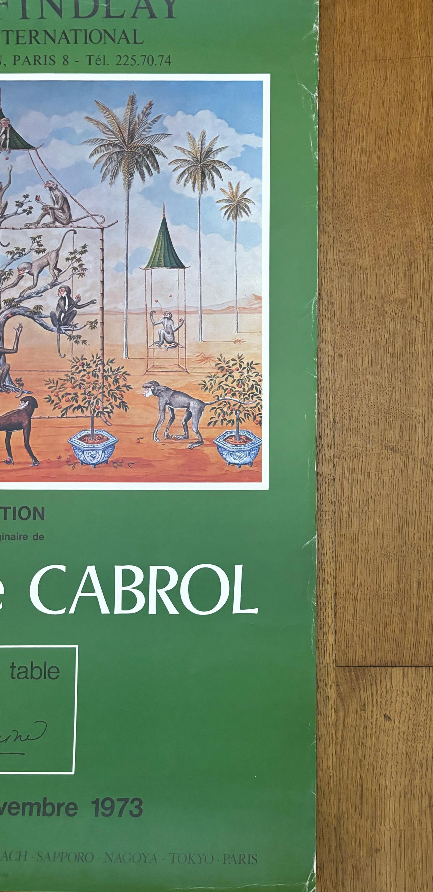 Alfred de Cabrol original art exhibition poster - 19.7"×27.6" (50×70cm)