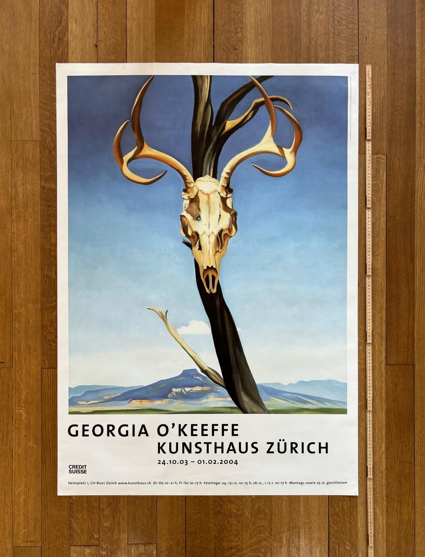 Georgia O'Keeffe original art poster - 35.2"×50.4" (89.5×128cm)