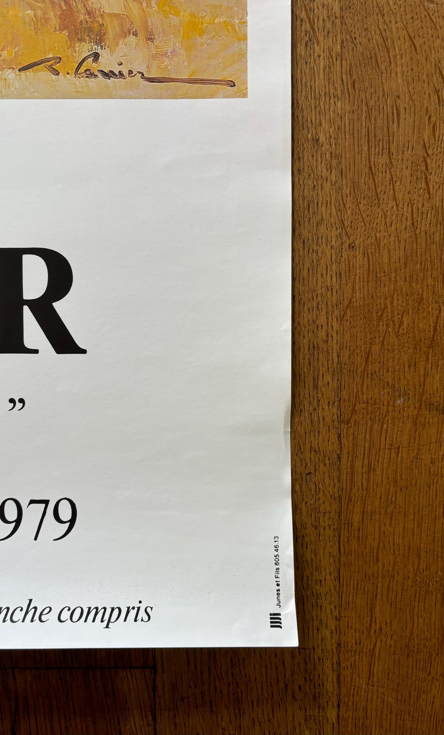 Raymonde Carrier art exhibition poster - 19.3"×27.2" (49×69cm)