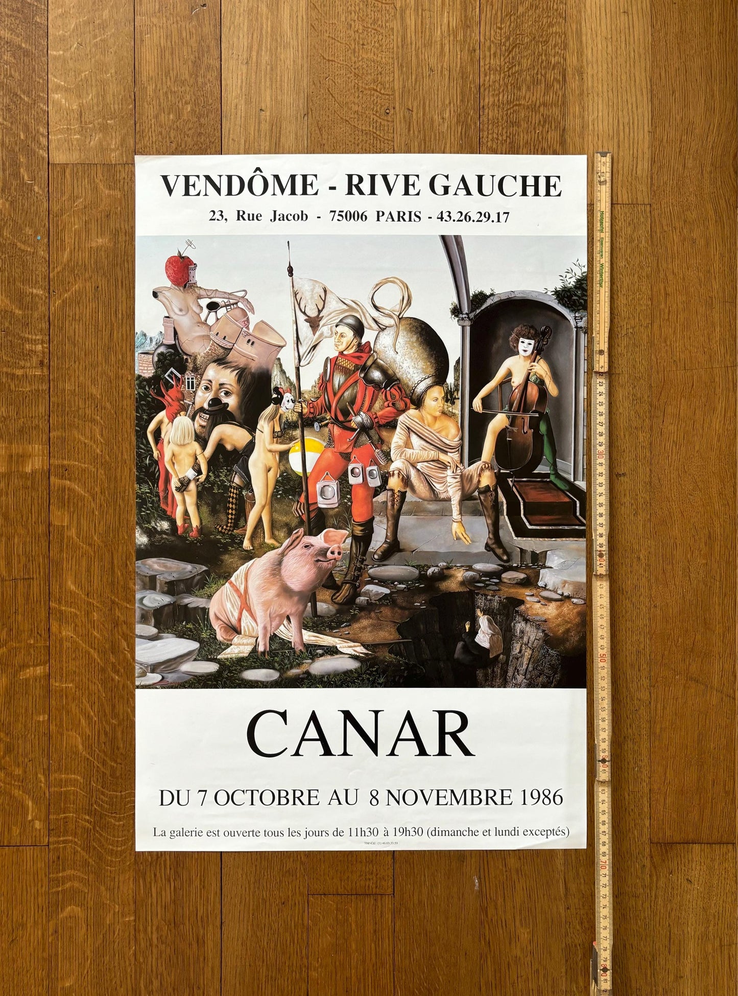 Canar original art exhibition poster - 17.7"×27.2" (45×69cm)