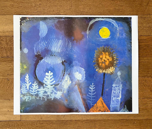 Paul Klee original art poster - 19.7"×15.7" (50×40cm)