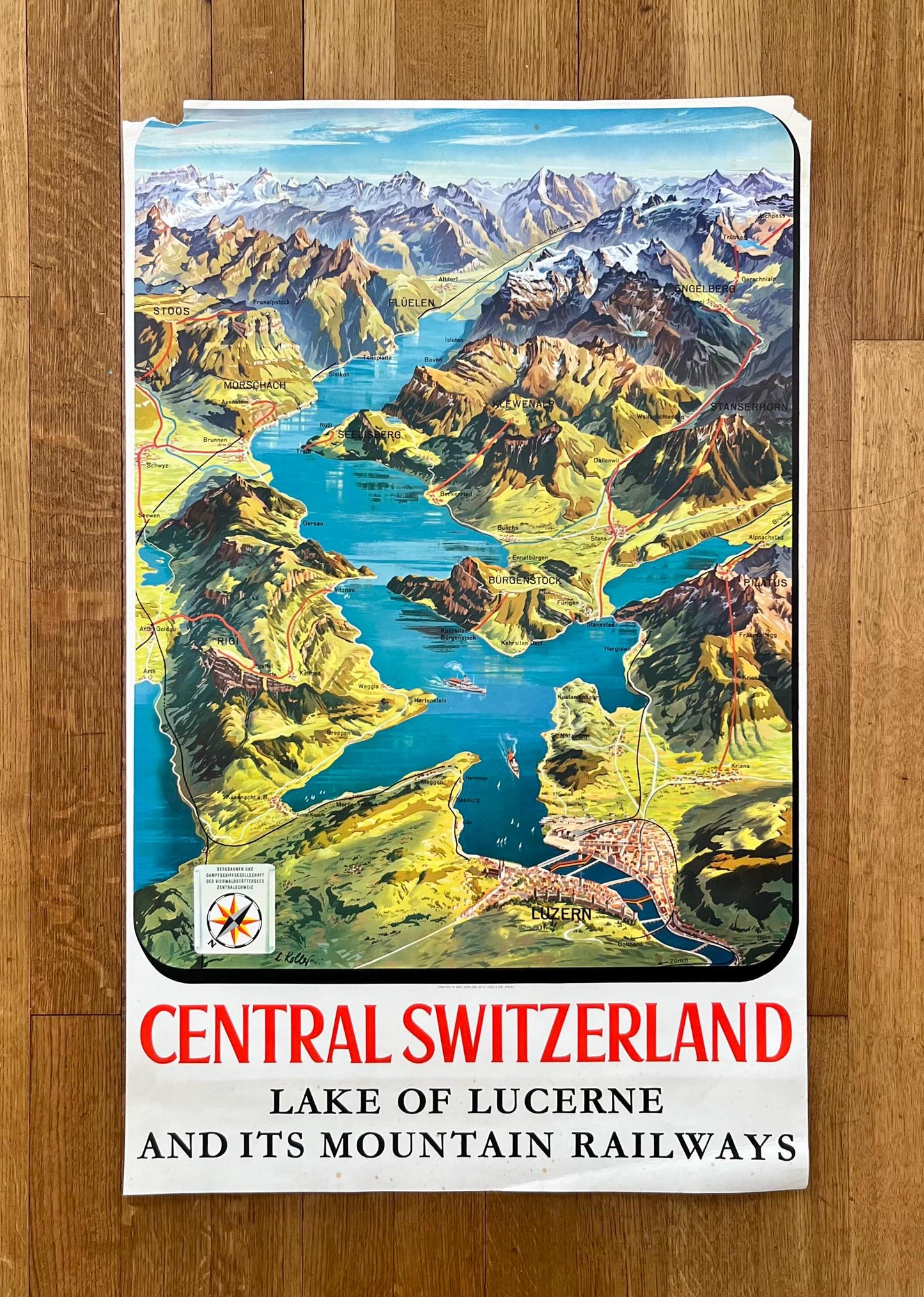 Louis Koller original art poster - 25.2"×40.2" (64×102cm)