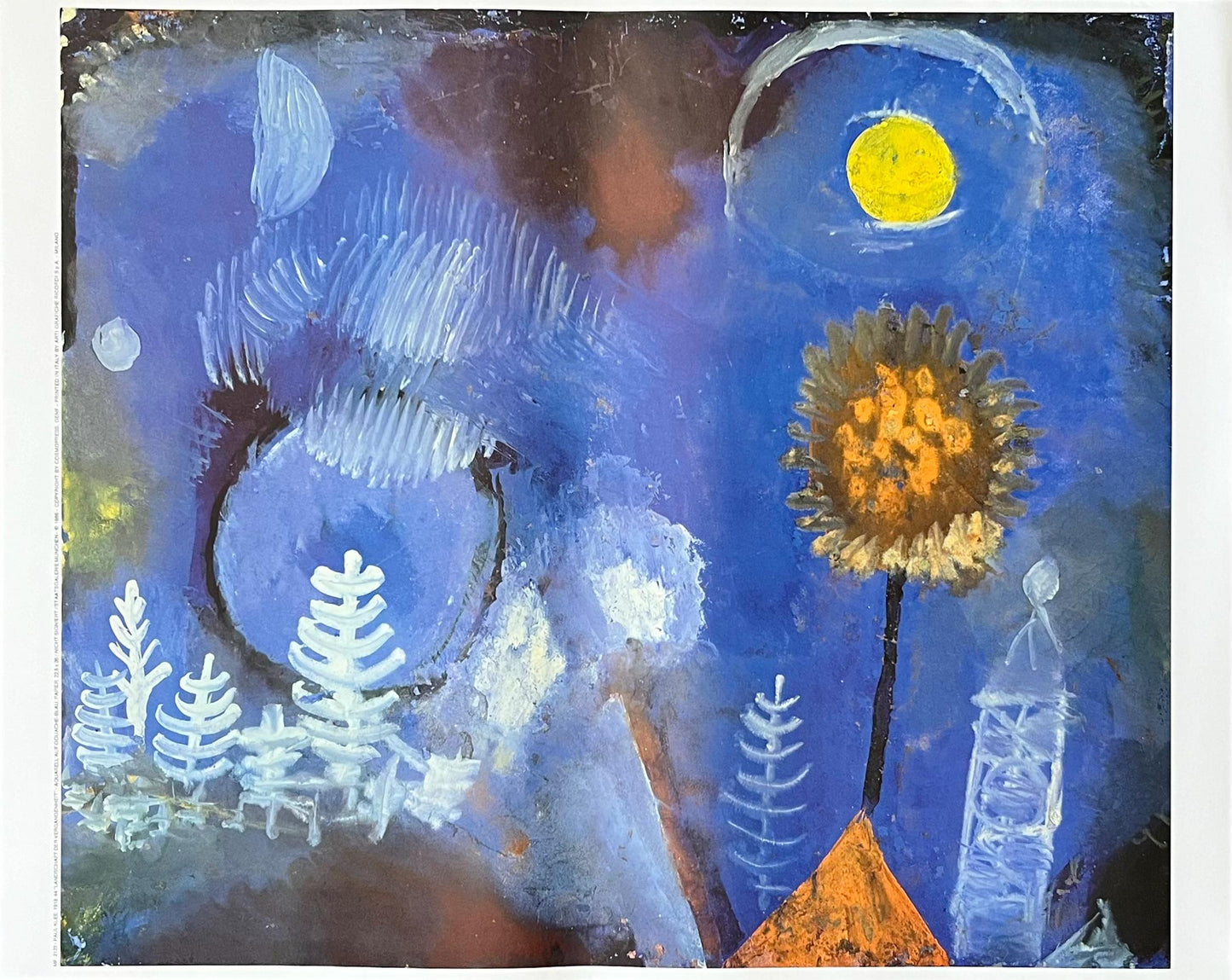 Paul Klee original art poster - 19.7"×15.7" (50×40cm)