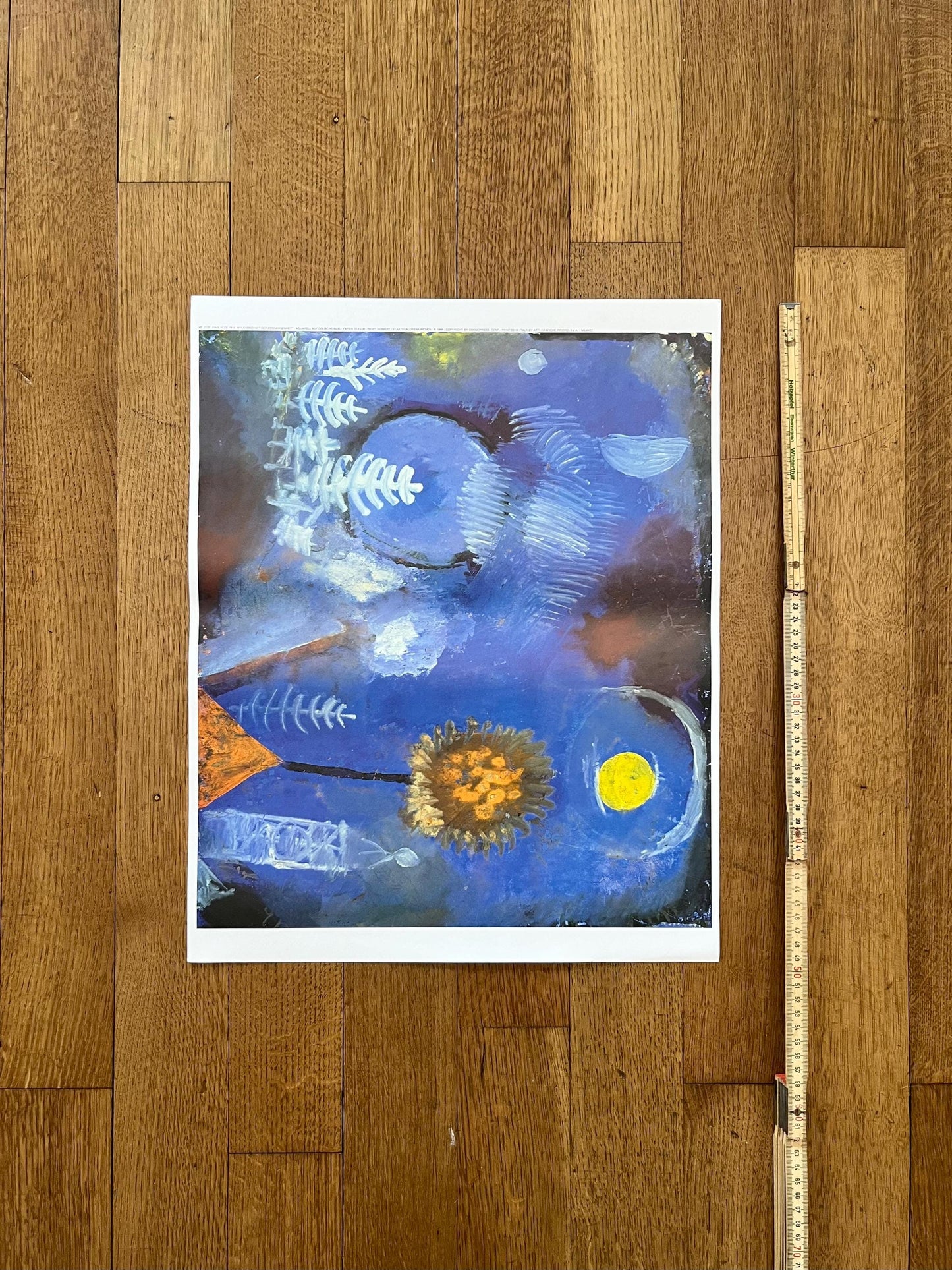 Paul Klee original art poster - 19.7"×15.7" (50×40cm)