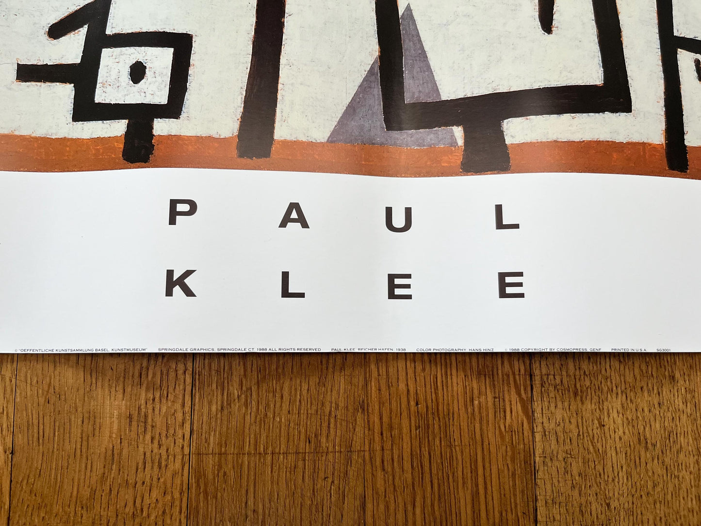 Paul Klee original art poster - 22.0"×40.2" (56×102cm)
