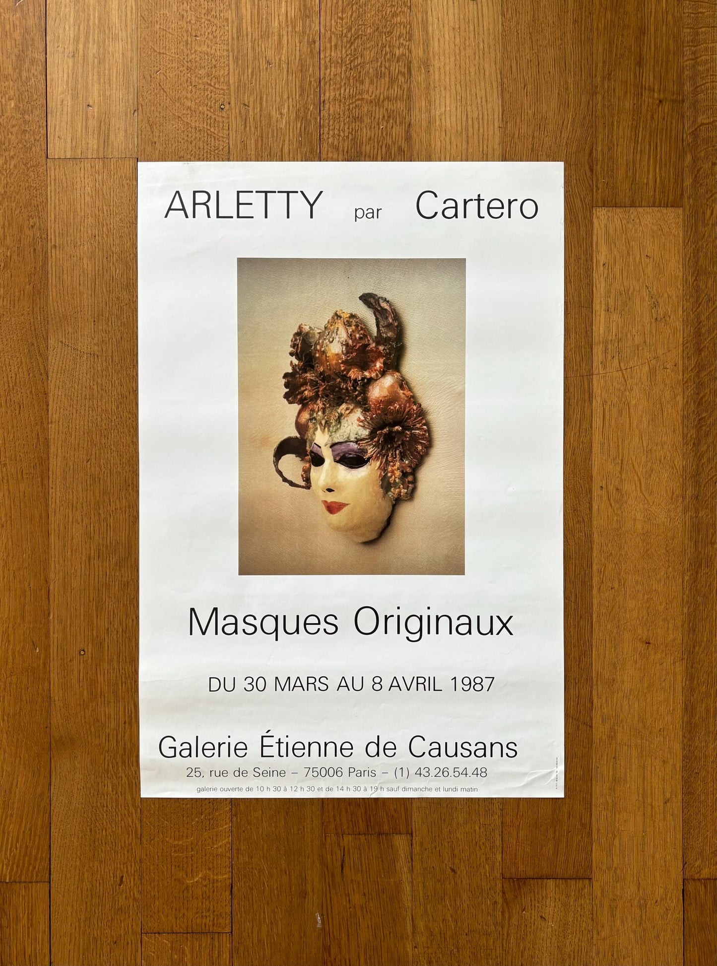Arletty par Cartero original art exhibition poster
