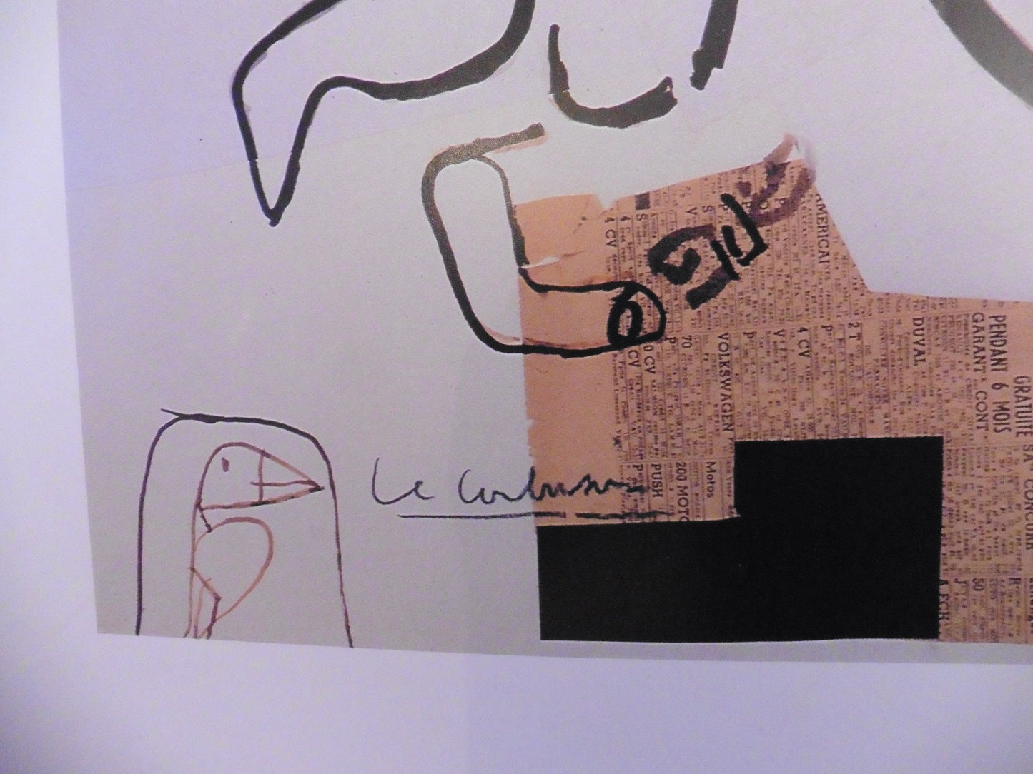 Le Corbusier original art exhibition poster - 23.2"×31.5" (59×80cm)