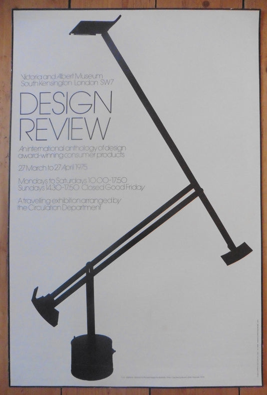Design Review V&A 1975 Richard Sapper Original Poster - 20.1"×29.9" (51×76cm)