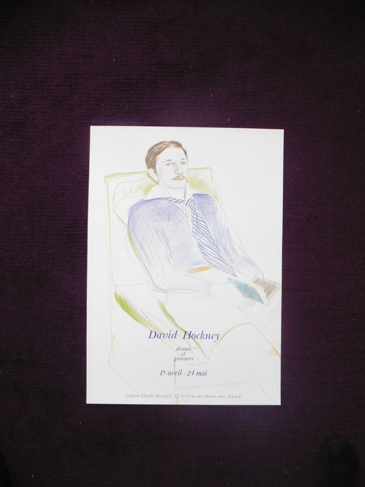 David Hockney original art poster - 17.7"×25.2" (45×64cm)