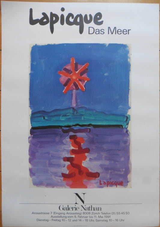 Charles Lapicque original art  poster - 27.6"×39.3" (70×99.7cm)