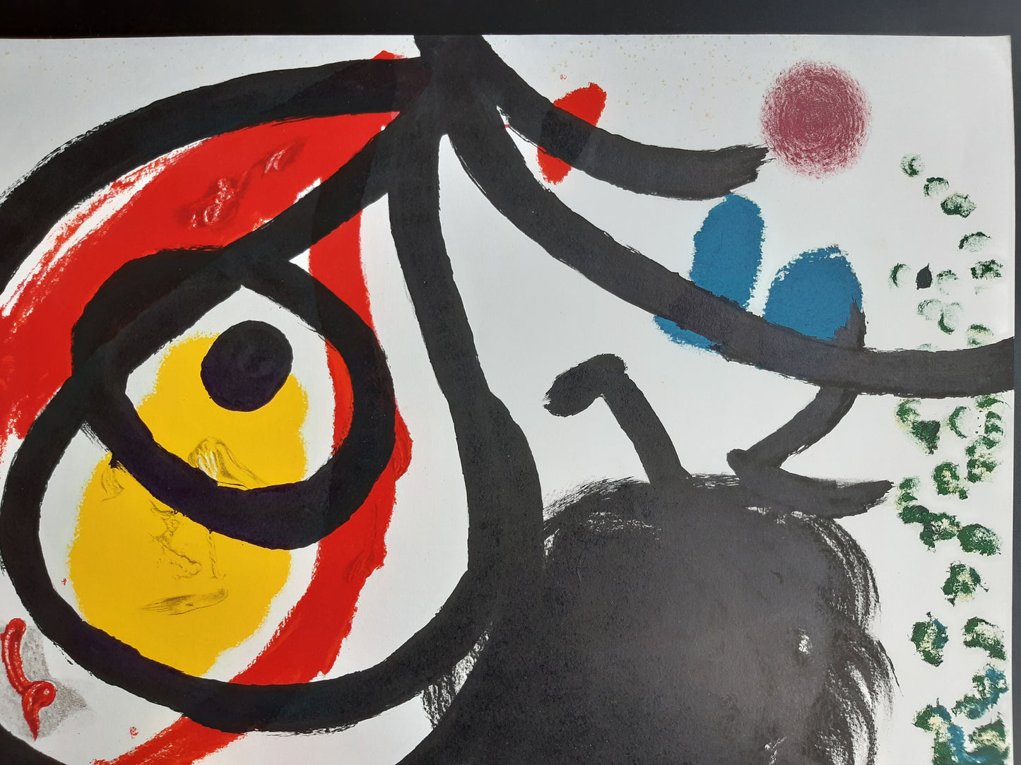 Miro original art poster - 21.1"×34.1" (53.5×86.5cm)