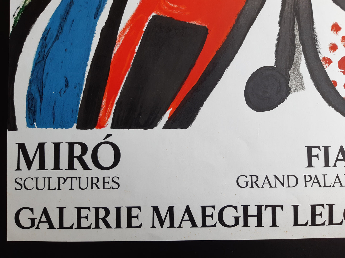 Miro original art poster - 21.1"×34.1" (53.5×86.5cm)