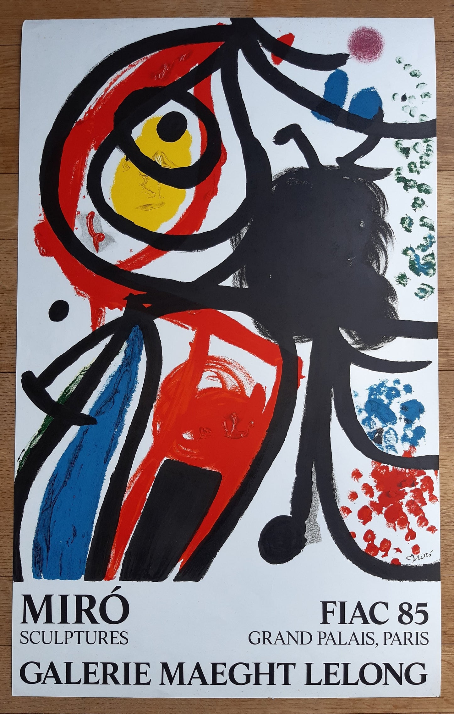 Miro original art poster - 21.1"×34.1" (53.5×86.5cm)