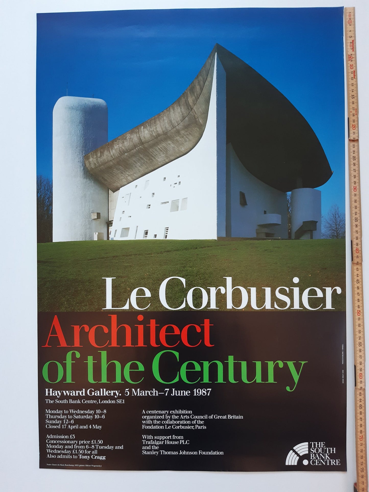 Le Corbusier original art poster - 20.1"×29.5" (51×75cm)