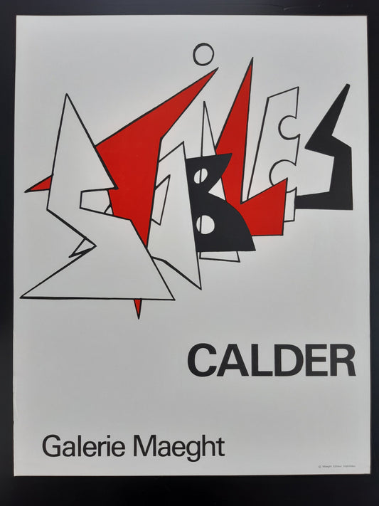 Calder original art poster - 19.5"×25.6" (49.5×65cm)