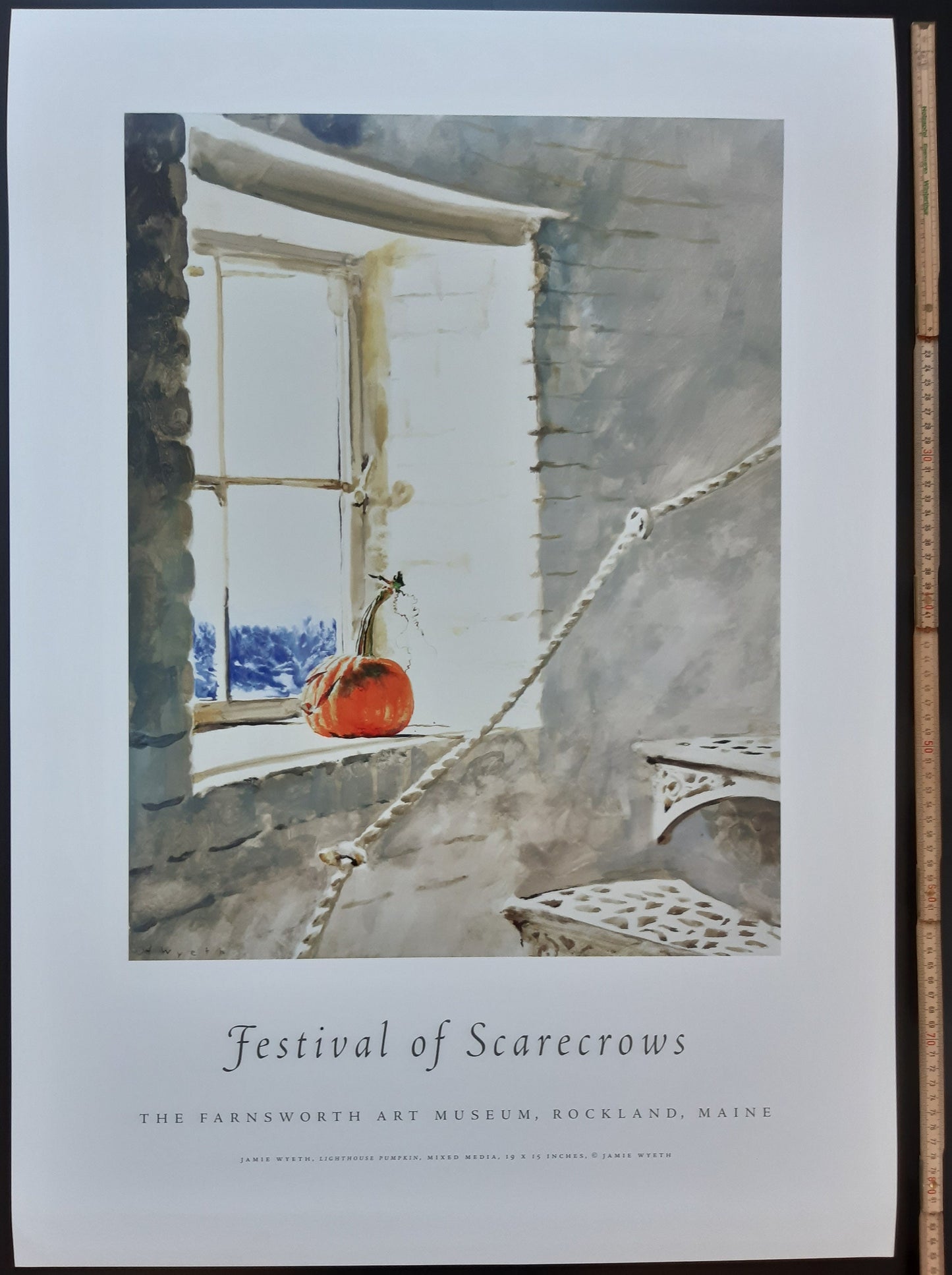 Jamie Wyeth original art poster - 24.0"×33.5" (61×85cm)