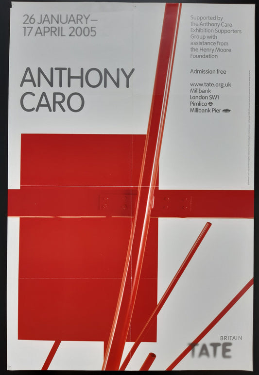 Antony Caro Tate original art poster - 20.1"×29.9" (51×76cm)