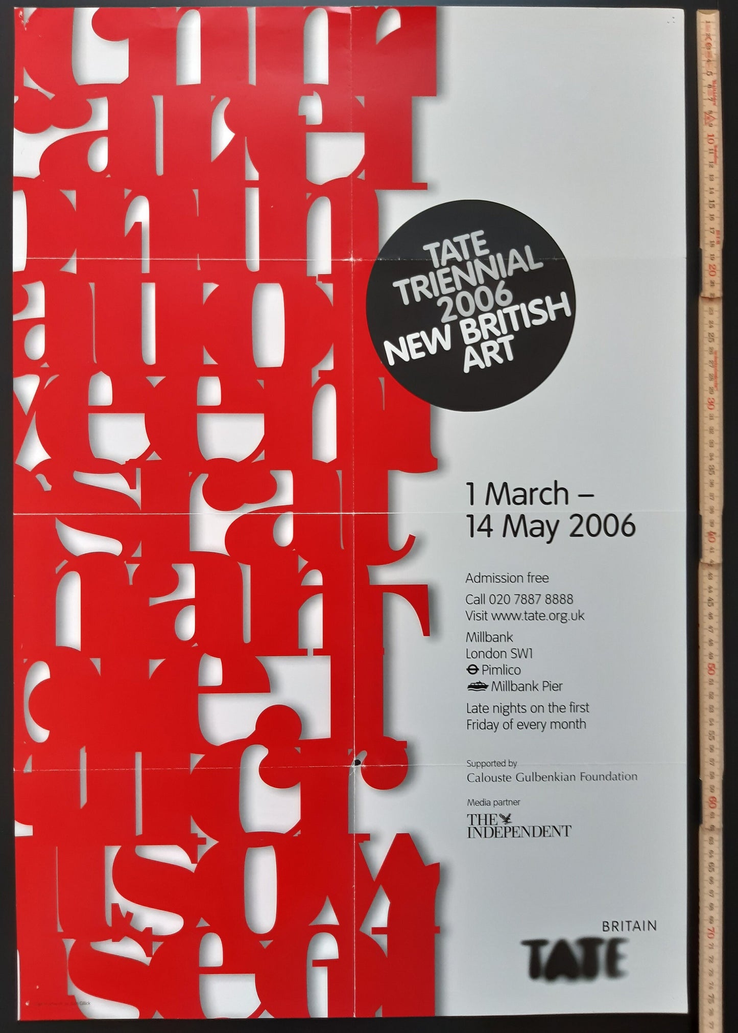 Liam Gillick Tate original art poster - 20.1"×29.9" (51×76cm)