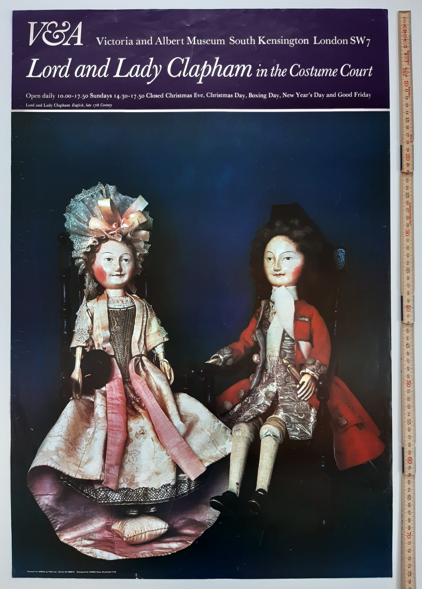 V&A exhibition poster Lord Clapham - 20.1"×29.9" (51×76cm)
