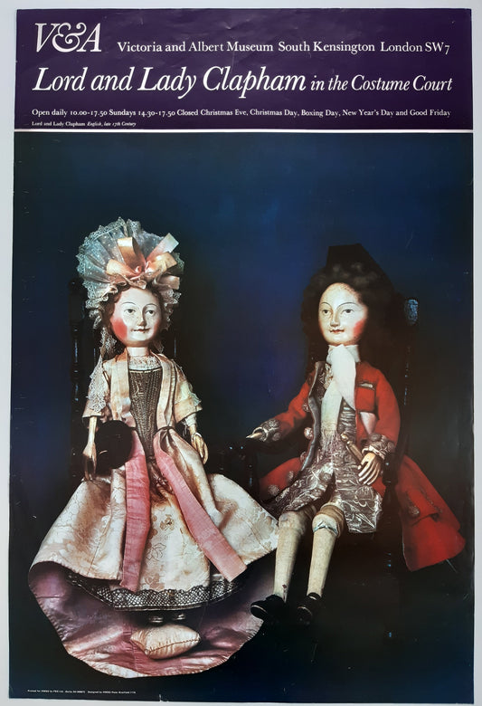 V&A exhibition poster Lord Clapham - 20.1"×29.9" (51×76cm)