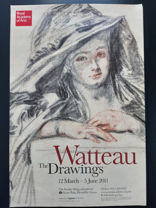 Watteau museum exhibition poster - 20.1"×29.9" (51×76cm)
