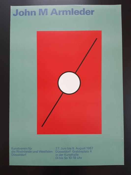 John M. Armleder art exhibition poster - 23.4"×33.1" (59.4×84cm)
