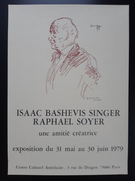 Raphael Soyer original art poster - 15.7"×22.0" (40×56cm)