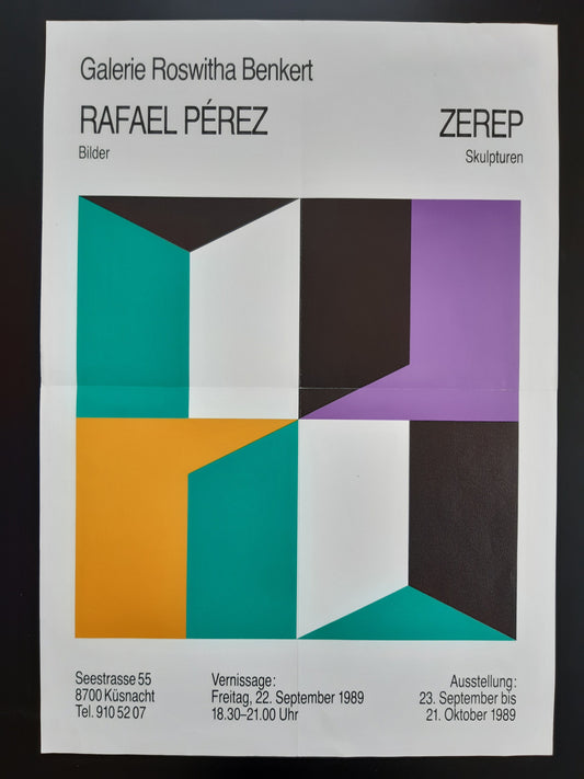 Rafael Pérez art exhibition poster - 13.8"×19.5" (35×49.5cm)