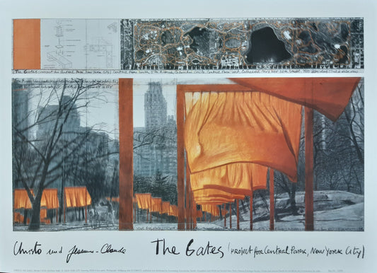 Christo original art print - 19.7"×28.1" (50×71.5cm)